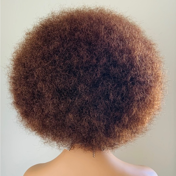 Big & Beautiful Brown Synthetic Afro Wig for Events/Costumes/Cosplay - Picture 6 of 6